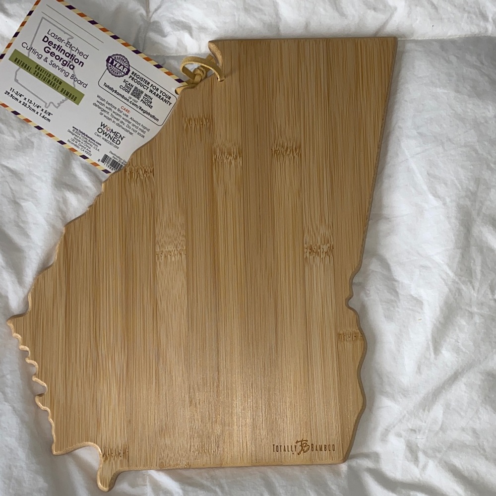 NWT Georgia State Bamboo Cutting Board - Picture 3 of 6